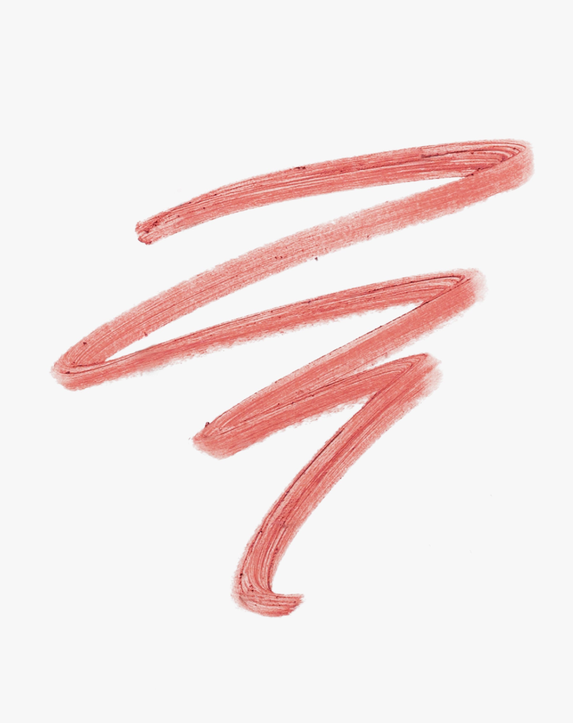 Neutral peach nude lipstick swatch on a white background