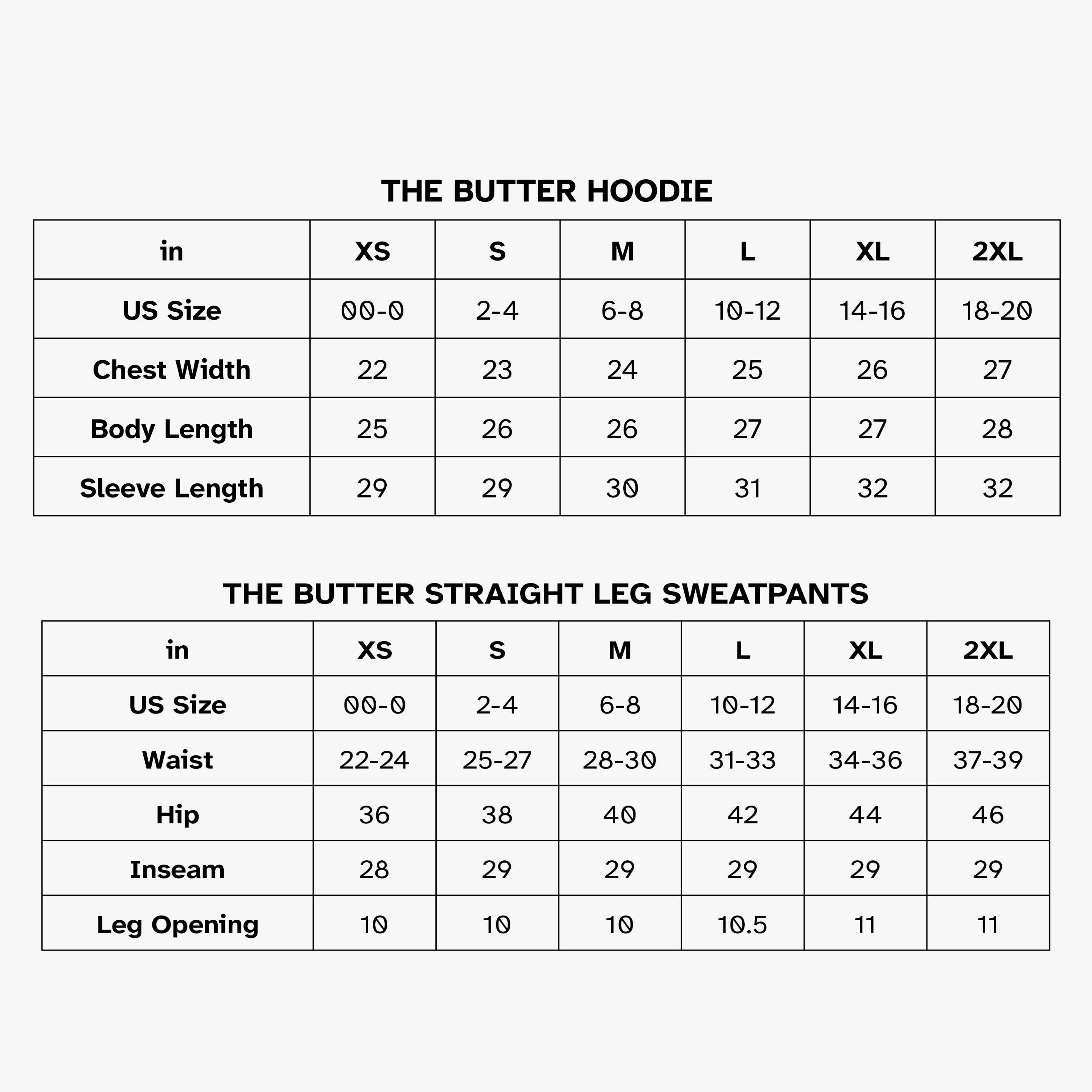 The Butter Set - Ultra-Soft 100% Cotton French Terry Hoodie & Sweatpants