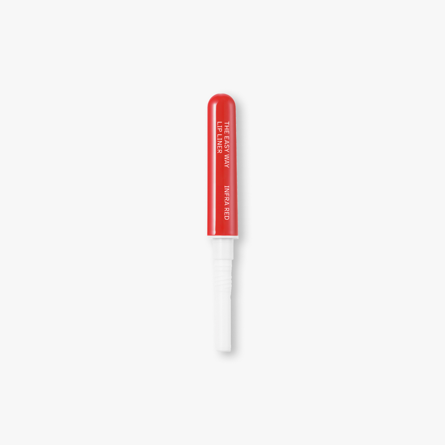 Red lip liner on a white background