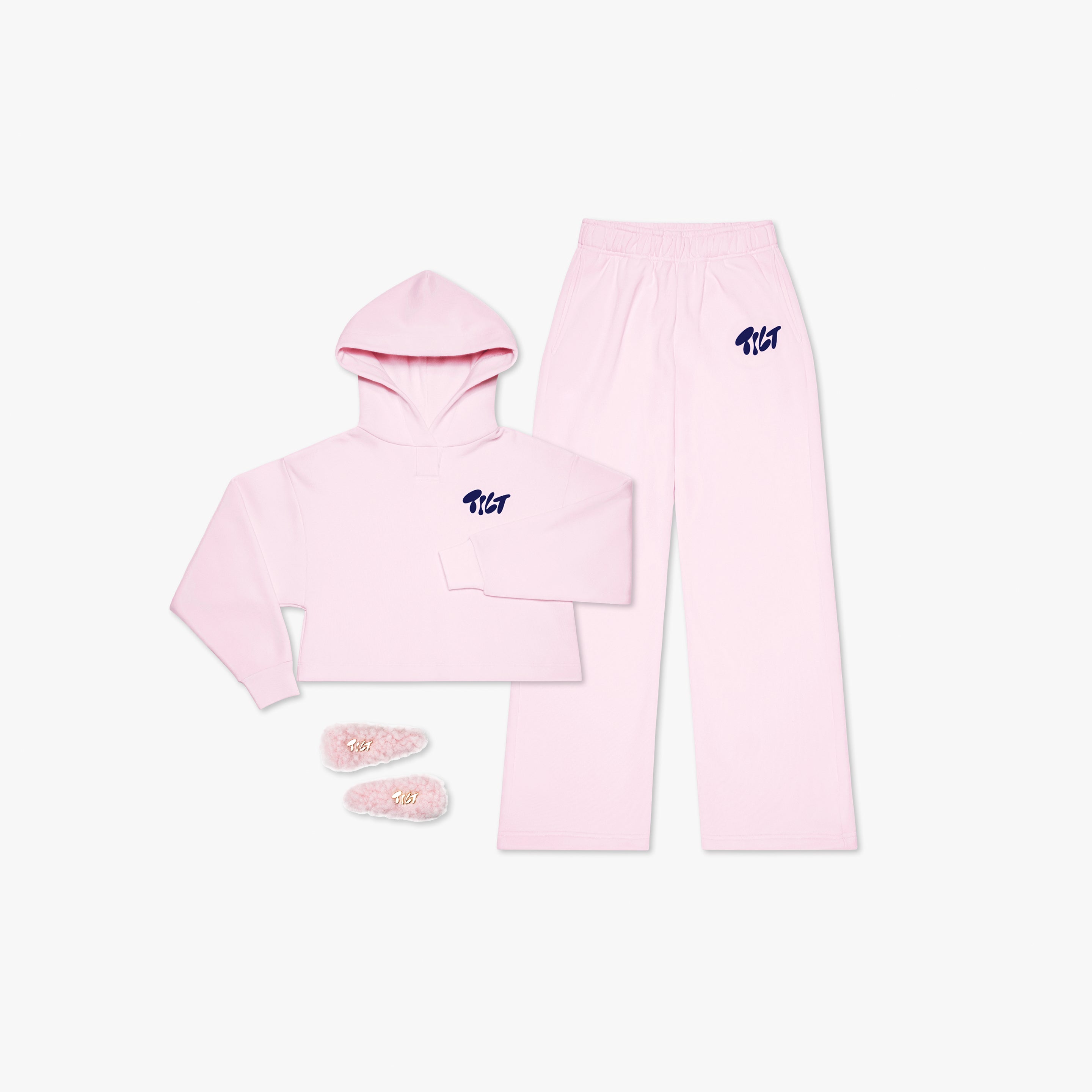 The Cropped Butter Set - Ultra-Soft 100% Cotton French Terry Cropped Hoodie & Sweatpants
