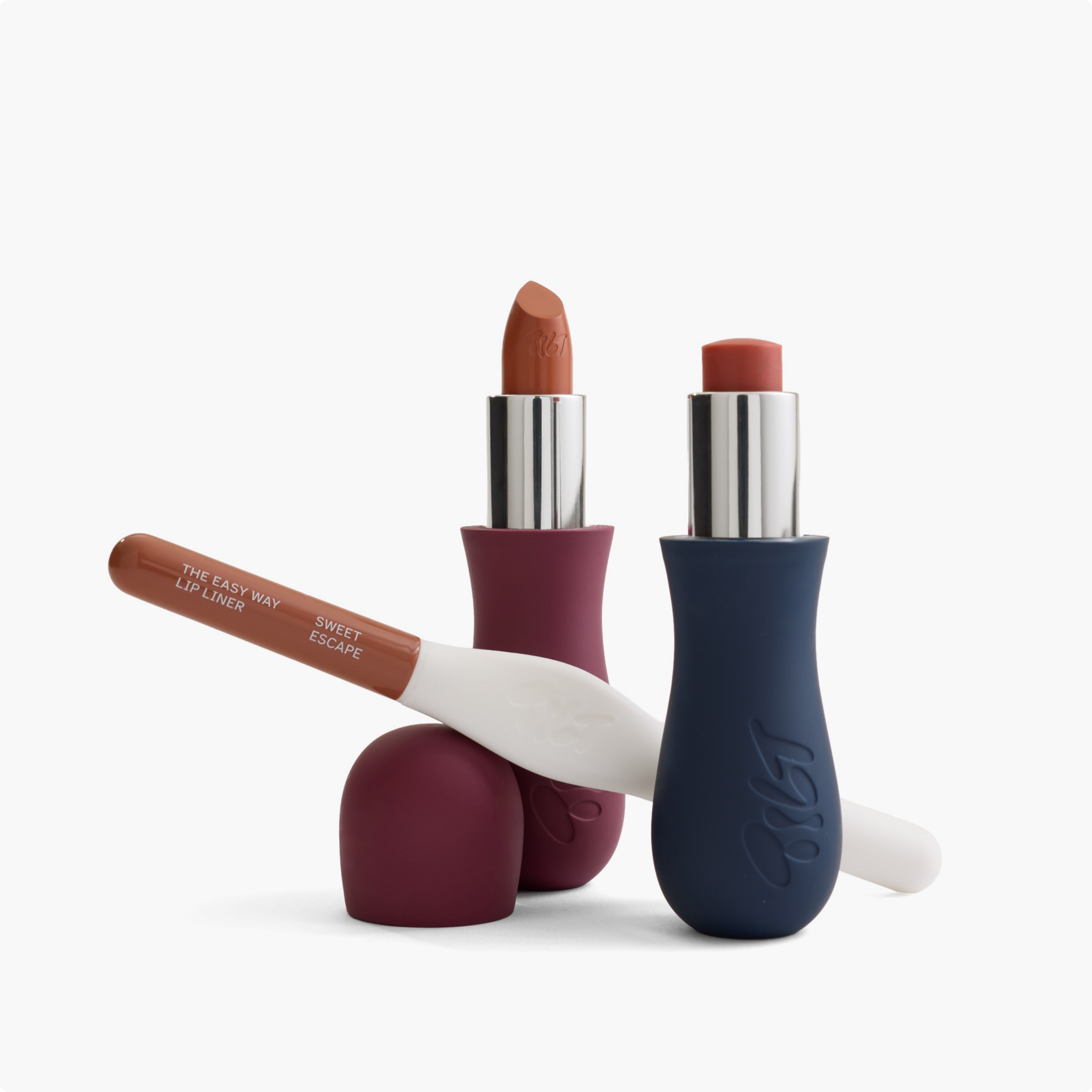 The Layered Lip Set - Grip Stick, The Easy Way Lip Liner, and The Easy Way Lipstick